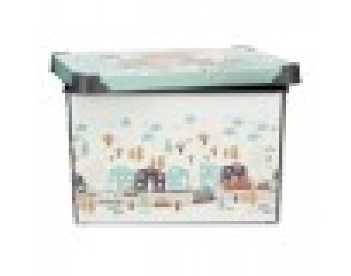 Кутия за Съхранение с Капак Детски Магистрала 22 L Пластмаса 29,5 x 23,5 x 39,5 cm (12 броя)