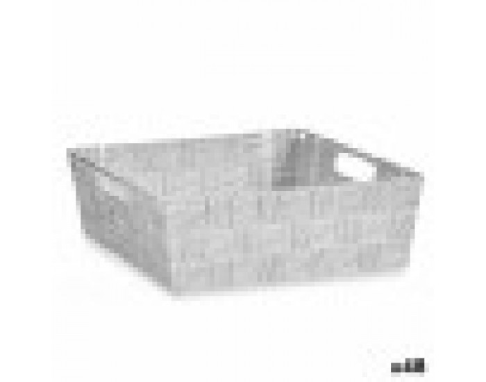 Многофункционална Кошница Бял Плат 3 L 23 x 8 x 27 cm (48 броя)