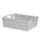 Многофункционална Кошница Бял Плат 3 L 23 x 8 x 27 cm (48 броя)