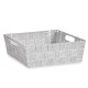 Многофункционална Кошница Бял Плат 3 L 23 x 8 x 27 cm (48 броя)