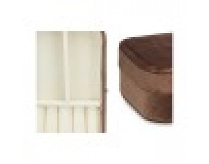 Кутия за бижута Кафяв Кадифе (16,2 x 6 x 11,5 cm) (12 броя)