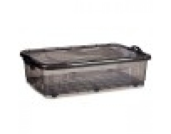 Кутия за Съхранение с Колела Антрацит Пластмаса 40 L 46,5 x 20 x 72,5 cm (6 броя)