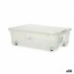 Кутия за Съхранение с Колела 30 L 40 x 18 x 59,5 cm (14 броя) - Кутии, Органайзери и Други продукти за съхранение