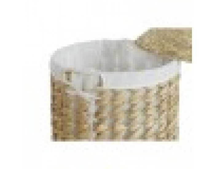 Кош за Мръсни Дрехи Home ESPRIT Бял Естествен 3 Части 46 x 46 x 69 cm