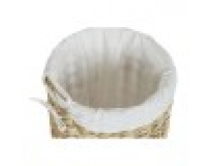 Кош за Мръсни Дрехи Home ESPRIT Бял Естествен 3 Части 46 x 46 x 69 cm