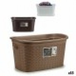 Кош за Пране Stefanplast Elegance Пластмаса 35 L 37 x 26 x 57,5 cm (15 броя) - Кутии, Органайзери и Други продукти за съхранение