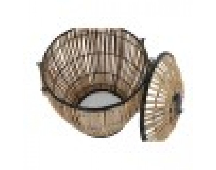 Комплект кошове DKD Home Decor Естествен Метал Pатан (48 x 48 x 55 cm) (2 Части) Комплект кошове DKD Home Decor Естествен Метал Pатан (48 x 48 x 55 cm) (2 Части)