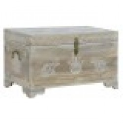 Сандък DKD Home Decor 78 x 43 x 45 cm Естествен Дърво манго Дървен MDF - Аксесоари