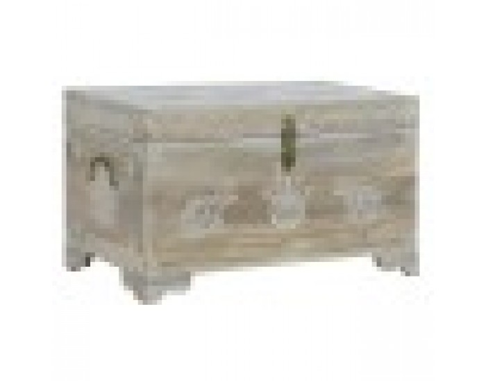 Сандък DKD Home Decor 78 x 43 x 45 cm Естествен Дърво манго Дървен MDF