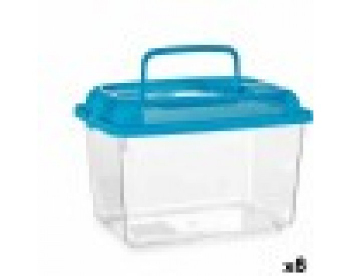 Аквариум С дръжка Широк Син Пластмаса 7 L 20 x 20 x 30 cm (8 броя)