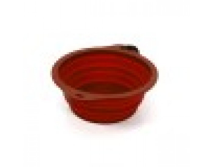 Сгъваща Купичка за Домашни Любимци Gloria Червен Силикон Алуминий 550 ml