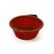 Сгъваща Купичка за Домашни Любимци Gloria Червен Силикон Алуминий 550 ml