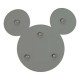 Хранилка за кучета Mickey Mouse Сив Силикон 28 x 15 x 1,5 cm Хранилка за кучета Mickey Mouse Сив Силикон 28 x 15 x 1,5 cm