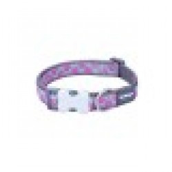 Кучешки Нашийник Red Dingo STYLE HOT PINK ON COOL GREY 15 mm x 24-36 cm Сив - Домашни любимци
