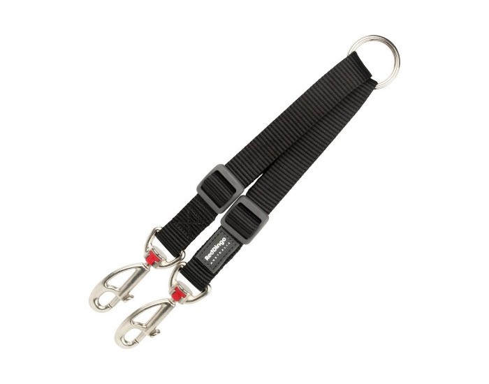 2 Dog Leash Coupler Red Dingo, 1,2 x 16.5-22 cm, Регулируем