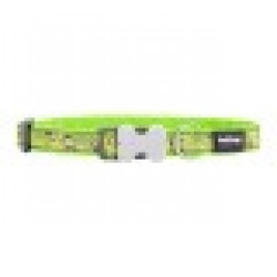 Кучешки Нашийник Red Dingo STYLE MONKEY LIME GREEN 41-63 cm - Домашни любимци