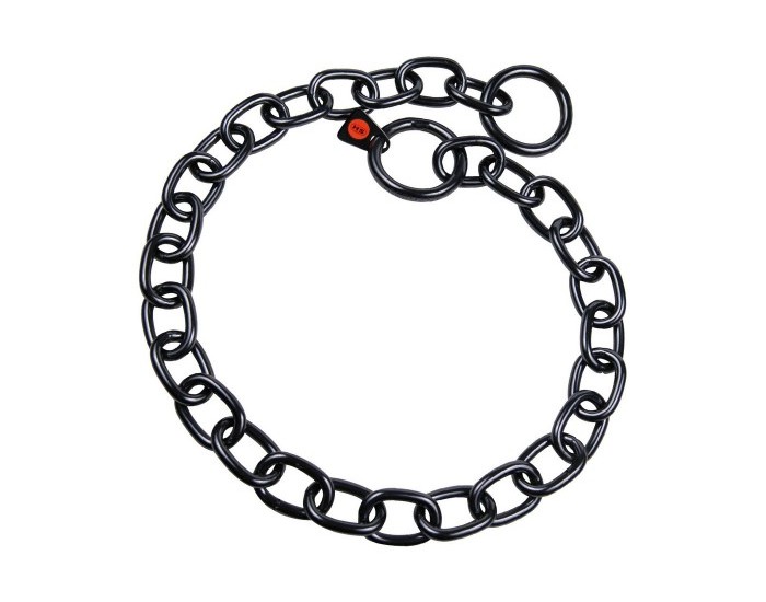 Кучешки Нашийник Hs Sprenger, Черен, 4 mm, Гайки, 74 cm