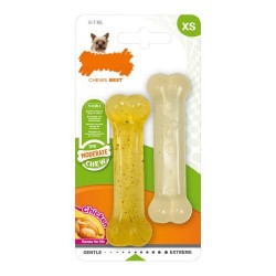 Dog teether Nylabone Moderate Chew Twin, Пиле, 2 броя - Домашни любимци
