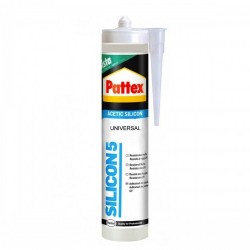 Силикон Pattex Silicon 5 Универсален Прозрачен 280 ml - Направи си сам - Железария, Инструменти и Материали