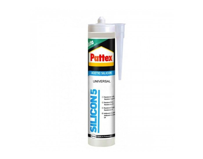 Силикон Pattex Silicon 5 Универсален Прозрачен 280 ml