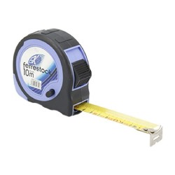 Рулетка Ferrestock 10 m x 25 mm - Направи си сам - Железария, Инструменти и Материали