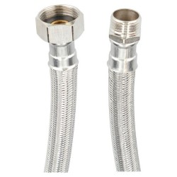 Маркуч Fontastock Неръждаема стомана AISI 304 EPDM Мъжки 1/2" - Женски 3/4" 25 cm - Направи си сам - Железария, Инструменти и Материали