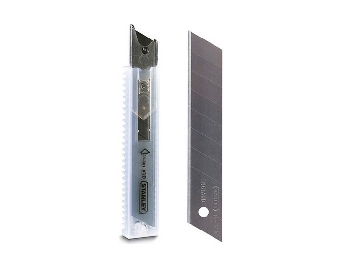 Режещо Острие Stanley 18 mm (10 uds) 9 mm Режещо Острие Stanley 18 mm (10 uds) 9 mm