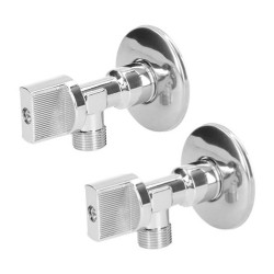 Регулационен Ключ 1/2" x 3/8" 2 Части ABS Месинг 1/2" x 3/8" - Направи си сам - Железария, Инструменти и Материали