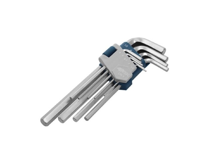 Комплект Гаечни Ключове Ferrestock 1,5 - 2 - 2,5 - 3 - 4 - 5 - 6 - 8 - 10 mm 9 pcs Комплект Гаечни Ключове Ferrestock 1,5 - 2 - 2,5 - 3 - 4 - 5 - 6 - 8 - 10 mm 9 pcs