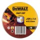 Режещ диск Dewalt Fast Cut dt3507-qz 10 броя 115 x 1 x 22,23 mm