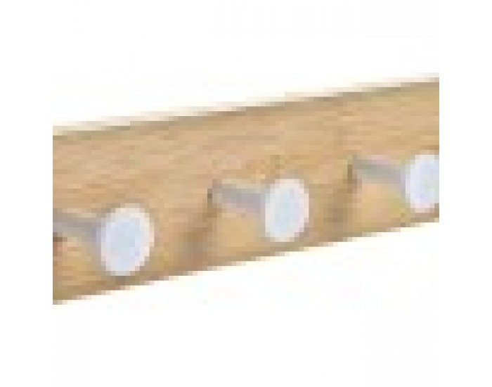 Поставка за Палта за Врата Home ESPRIT Бял Метал Бамбук 38,5 x 4,8 x 25,5 cm Поставка за Палта за Врата Home ESPRIT Бял Метал Бамбук 38,5 x 4,8 x 25,5 cm