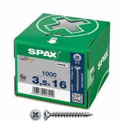 Кутия за винтове SPAX Wirox Z2 Плоска глава 3,5 x 16 mm 1000 Unidades - Направи си сам - Железария, Инструменти и Материали