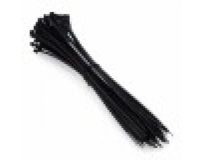 Свински опашки EDM Черен 450 x 8 mm (100 броя) Свински опашки EDM Черен 450 x 8 mm (100 броя)