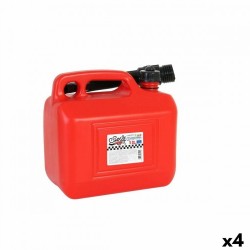 Туба за Гориво с Фуния Continental Self Червен 5 L (4 броя) 5 L - Декорации