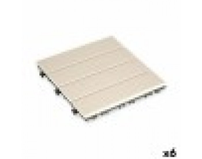 Преплетена Плочка Комбиниран Бежов полиетилен 30 x 2,6 x 30 cm (6 броя) Преплетена Плочка Комбиниран Бежов полиетилен 30 x 2,6 x 30 cm (6 броя)