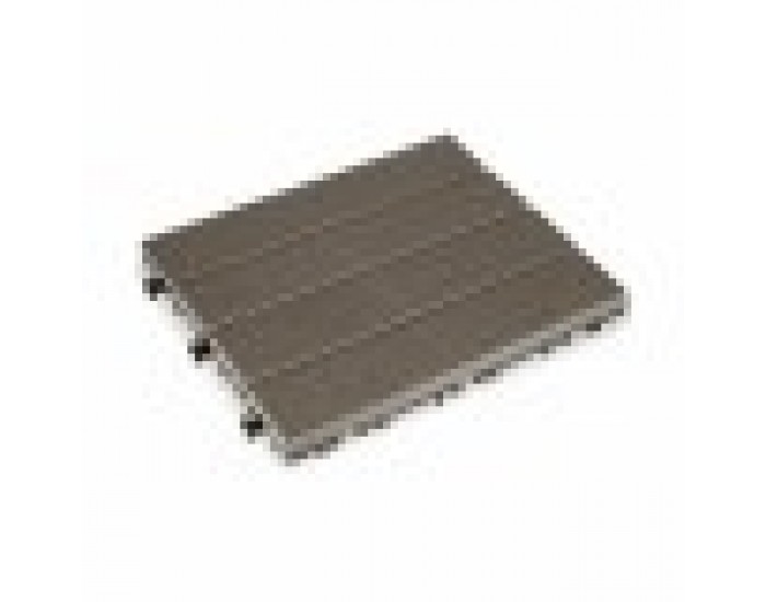 Преплетена Плочка Комбиниран Черен полиетилен 30 x 2,6 x 30 cm (6 броя)