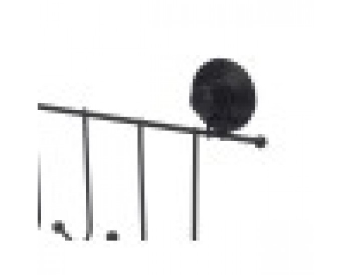 Поставка за Палта за Врата Черен Стомана ABS 39 x 16 x 4,9 cm (12 броя) Поставка за Палта за Врата Черен Стомана ABS 39 x 16 x 4,9 cm (12 броя)