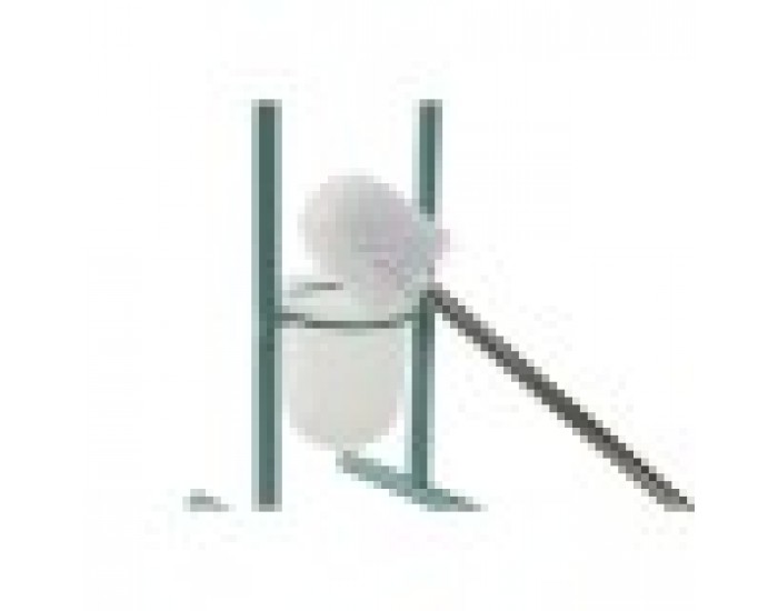 Поставка за Тоалетна Хартия Home ESPRIT Бял цвят тюркоаз Метал 30 x 16 x 78,5 cm (2 броя)