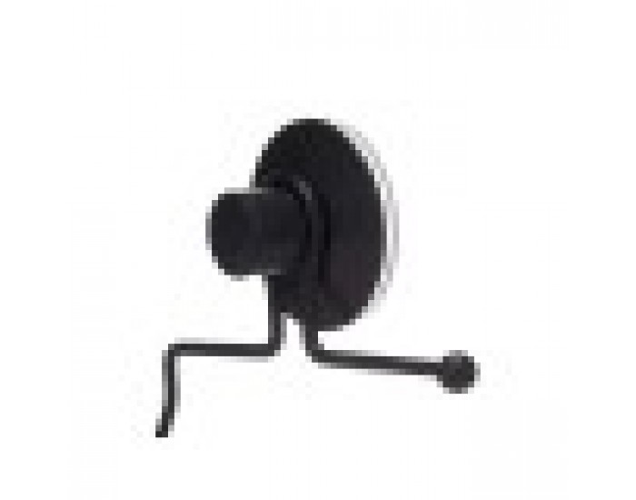 Поставка за Тоалетна Хартия Черен Стомана ABS 12 x 14 x 3,5 cm (12 броя)