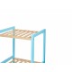 Стелажи за Баня 35 x 30 x 100 cm Син Естествен Бамбук бор Стелажи за Баня 35 x 30 x 100 cm Син Естествен Бамбук бор