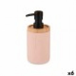 Дозатор за Сапун Розов Дървен Смола Пластмаса (6 броя) - Продукти за баня и WC