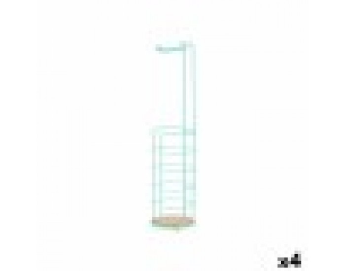 Поставка за Тоалетна Хартия Мента Метал Бамбук 16,5 x 63,5 x 16,5 cm (4 броя)