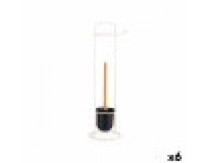 Поставка за Тоалетна Хартия Розов Метал Бамбук 17 x 57 x 16,5 cm (6 броя)