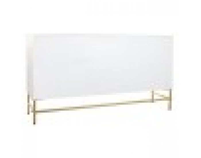 Бюфет DKD Home Decor Ромб Бял Месинг Дърво манго (157 x 43 x 84 cm)