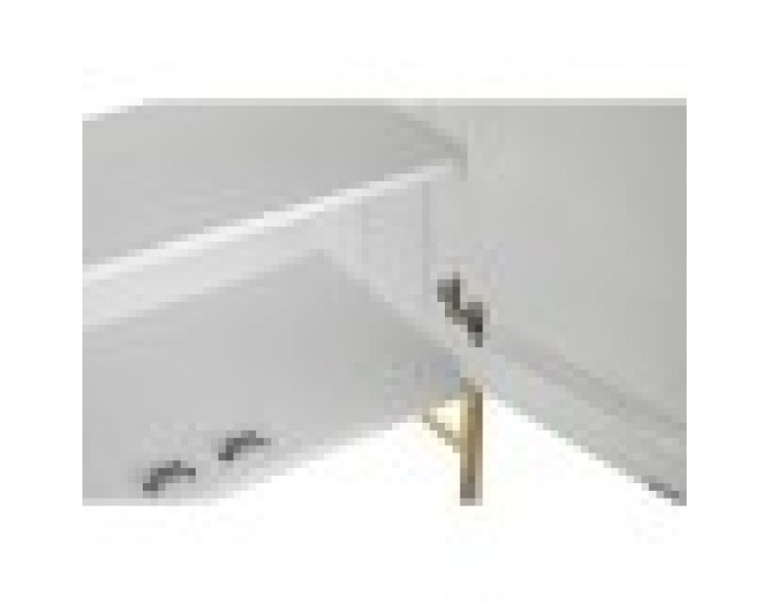 Бюфет DKD Home Decor Ромб Бял Месинг Дърво манго (157 x 43 x 84 cm)