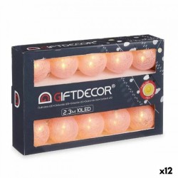 Гирлянда от LED Светлини Pall Розов 2,3 m (12 броя) - Външно осветление, Мрежи и Декорация