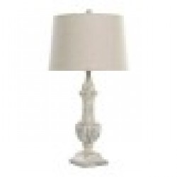 Настолна лампа DKD Home Decor Сметана Смола 220 V 60 W 38 x 38 x 73 cm - Осветителни тела