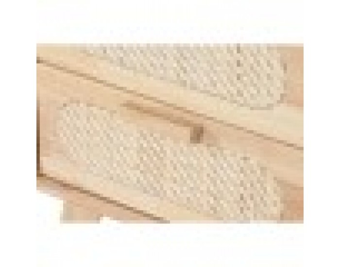 Нощно шкафче Home ESPRIT Дървен Метал Pатан 40 x 30 x 48 cm