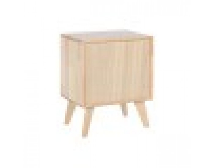 Нощно шкафче Home ESPRIT Дървен Метал Pатан 40 x 30 x 48 cm