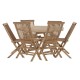 Комплект от маса с стола DKD Home Decor, Тик, 120 cm, 7 броя, 120 x 120 x 75 cm Комплект от маса с стола DKD Home Decor, Тик, 120 cm, 7 броя, 120 x 120 x 75 cm